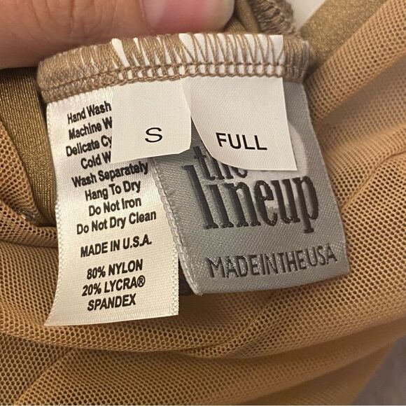 The Line up dance costume JUPELA UNITARD tan beige custom rhinestone SA adult - Picture 8 of 12